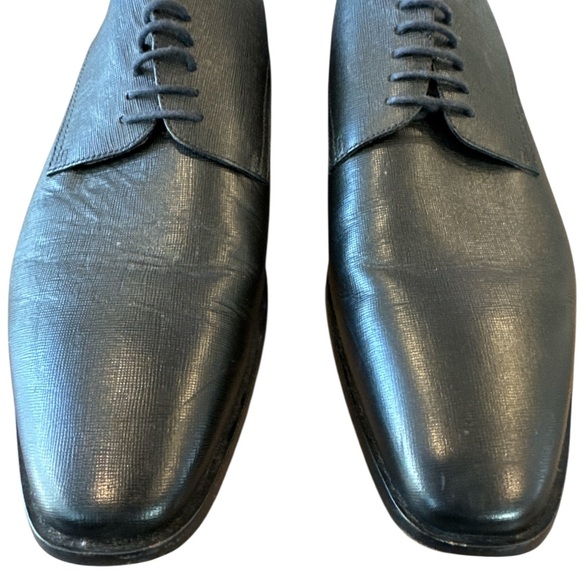 Hugo Boss Highline Derby Classic Black Leather Shoes - Picture 4 of 15